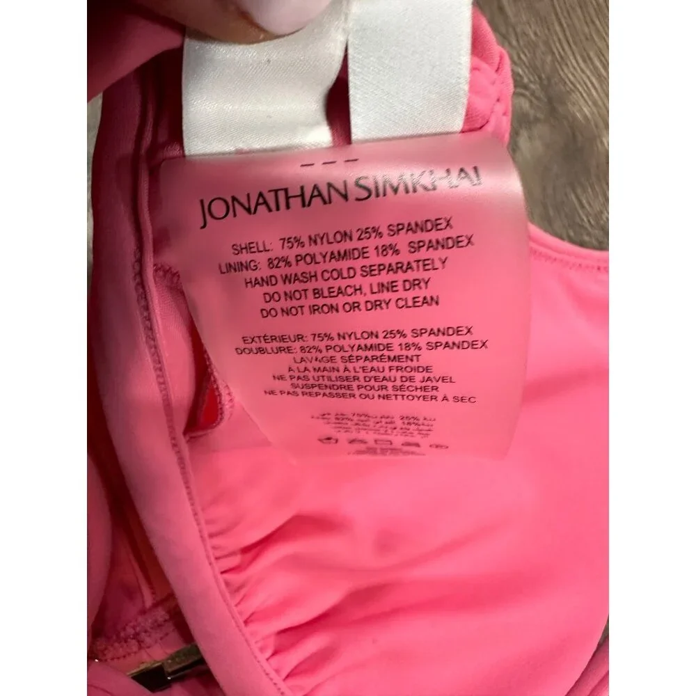 Jonathan Simkhai Harlen Strappy Bikini Top NWT M - Picture 7 of 12